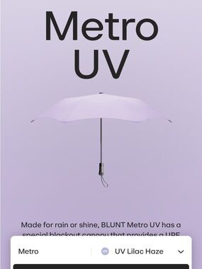 Metro UV Umbrella — Lilac Haze